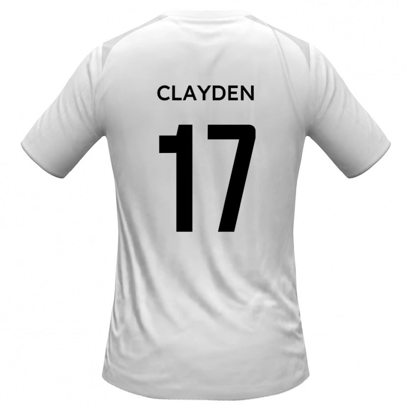 Danxen Kinder Charles Clayden #17 Weiß Grau Heimtrikot Trikot 2025/26 T-Shirt Österreich