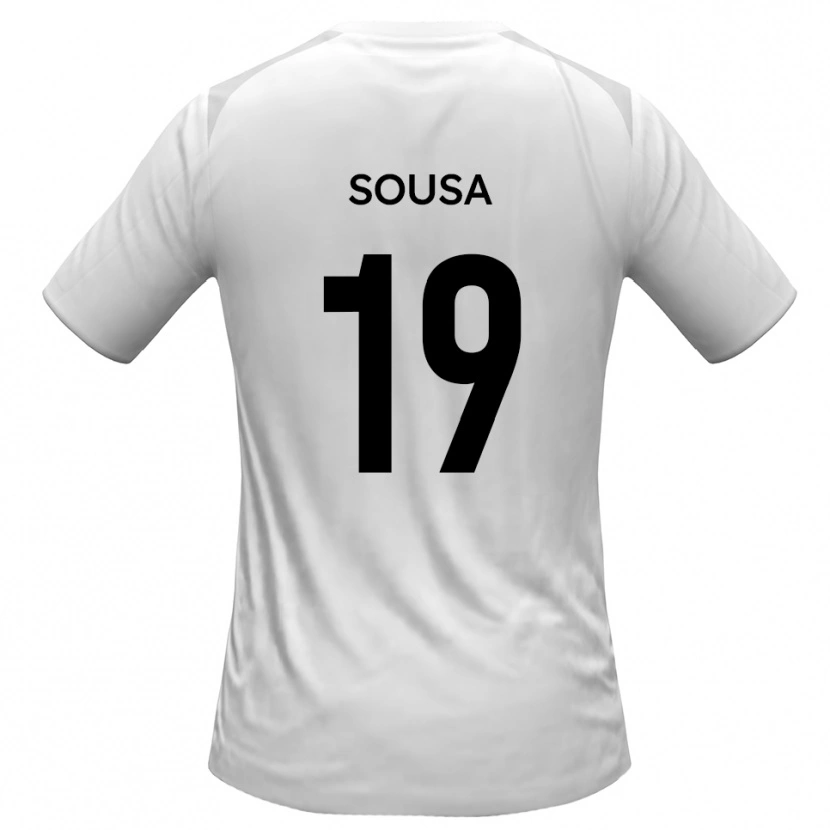 Danxen Kinder Érico Sousa #19 Weiß Grau Heimtrikot Trikot 2025/26 T-Shirt Österreich