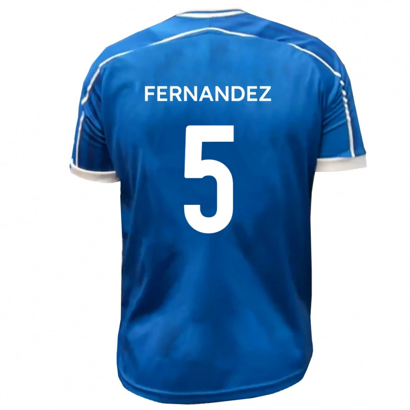 Danxen Kinder Luis Fernandez #5 Blau Weiß Heimtrikot Trikot 2025/26 T-Shirt Österreich