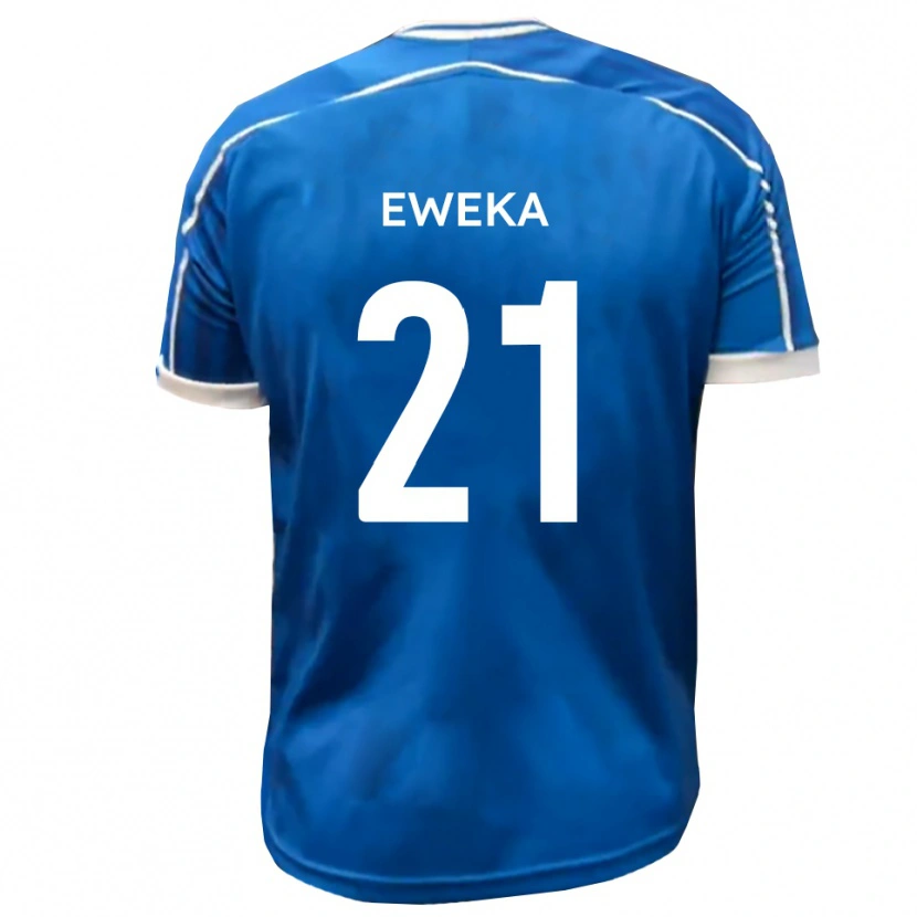 Danxen Kinder Temi Eweka #21 Blau Weiß Heimtrikot Trikot 2025/26 T-Shirt Österreich