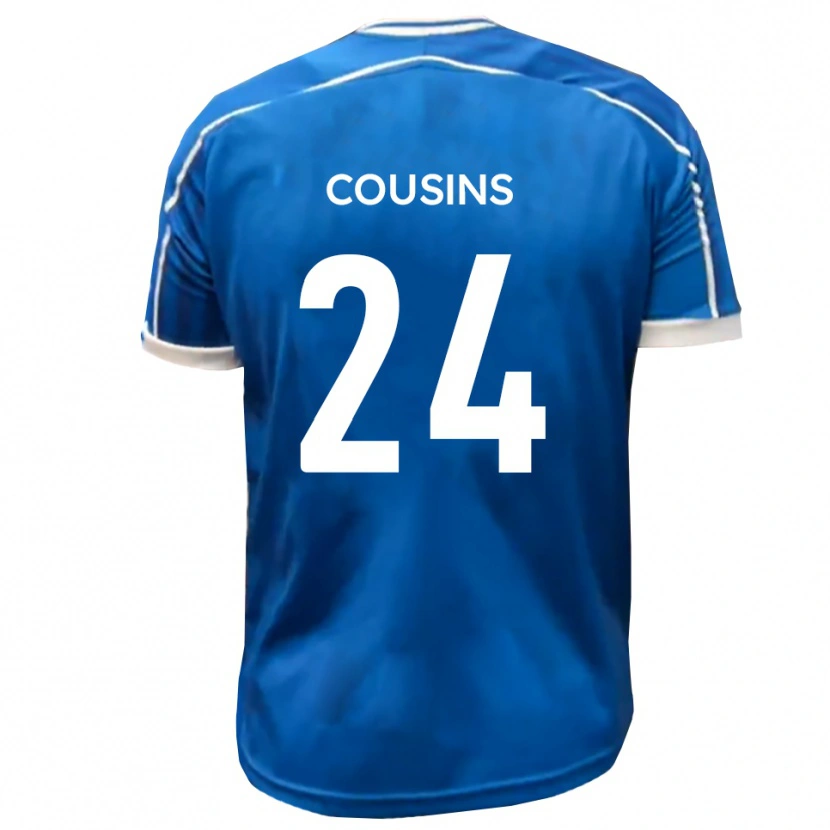 Danxen Kinder Jordan Cousins #24 Blau Weiß Heimtrikot Trikot 2025/26 T-Shirt Österreich