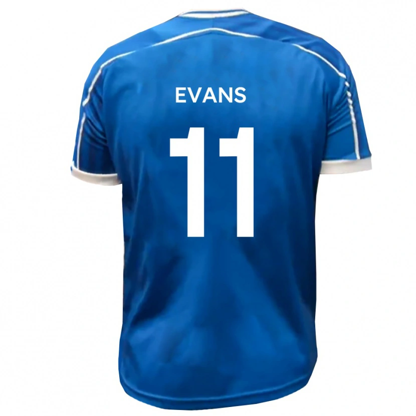 Danxen Kinder Kieron Evans #11 Blau Weiß Heimtrikot Trikot 2025/26 T-Shirt Österreich