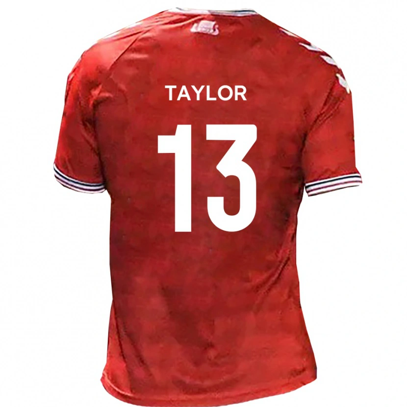 Danxen Kinder Sam Taylor #13 Rot Weiß Heimtrikot Trikot 2025/26 T-Shirt Österreich