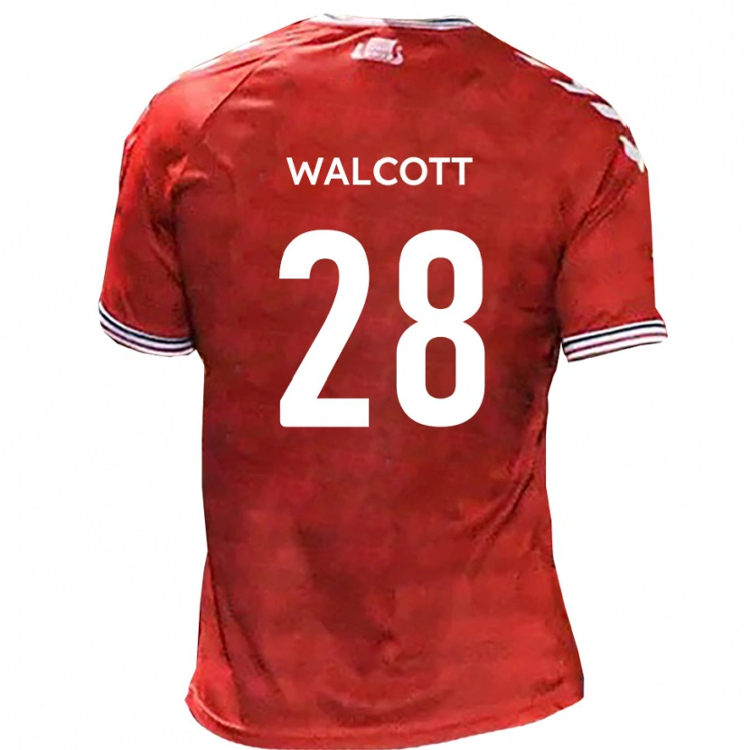 Danxen Kinder Malachi Fagan-Walcott #28 Rot Weiß Heimtrikot Trikot 2025/26 T-Shirt Österreich