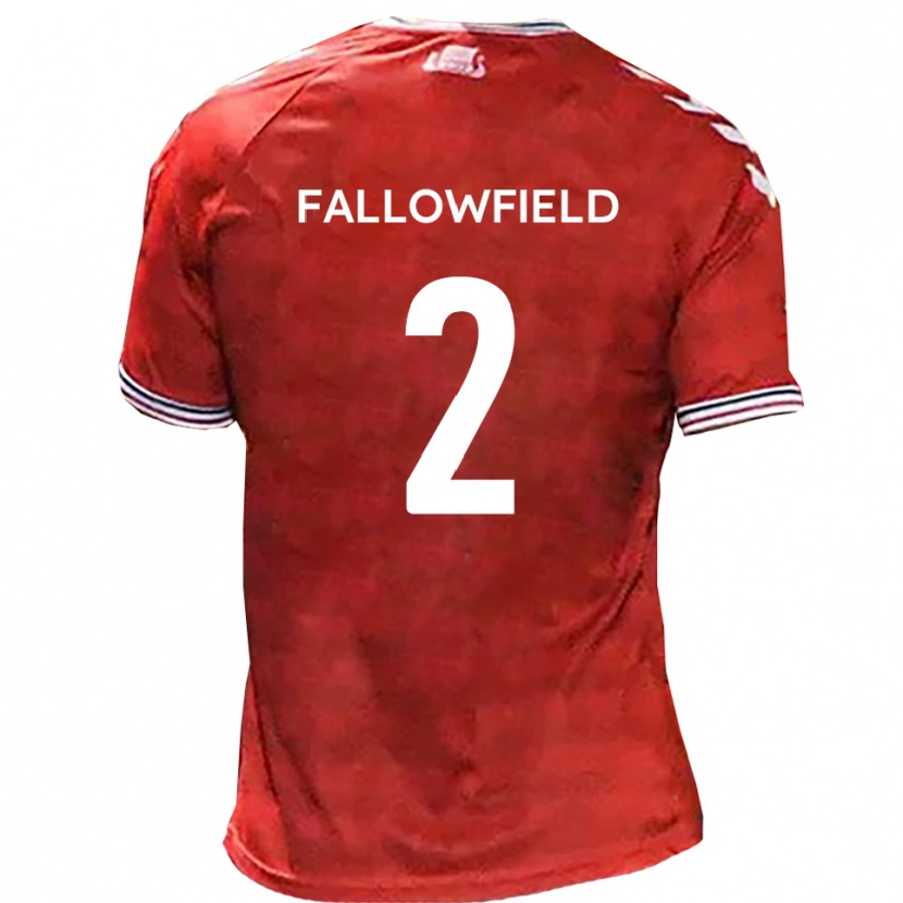 Danxen Kinder Ryan Fallowfield #2 Rot Weiß Heimtrikot Trikot 2025/26 T-Shirt Österreich