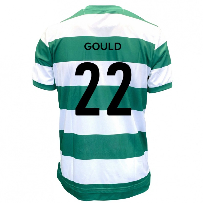 Danxen Kinder Matt Gould #22 Grün Weiß Heimtrikot Trikot 2025/26 T-Shirt Österreich