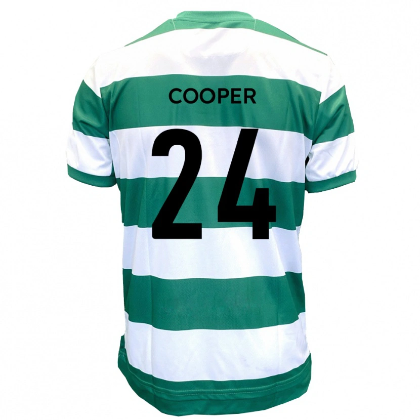 Danxen Kinder Charlie Cooper #24 Grün Weiß Heimtrikot Trikot 2025/26 T-Shirt Österreich