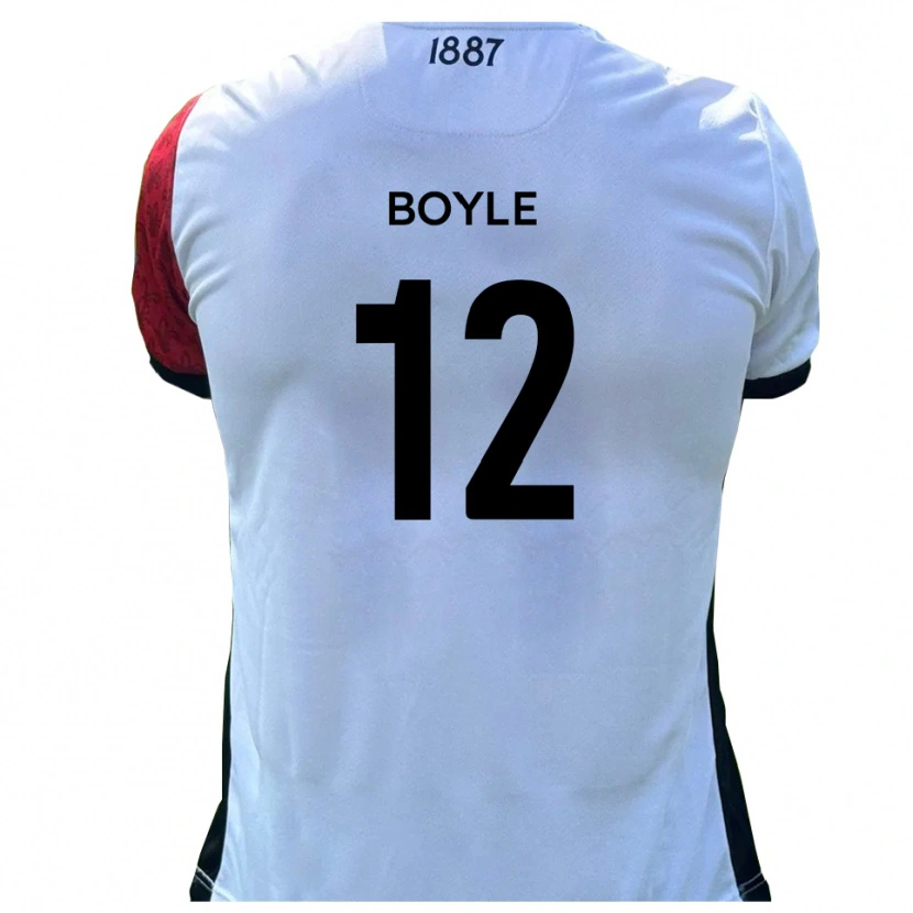 Danxen Kinder Louie Boyle #12 Rot Weiß Heimtrikot Trikot 2025/26 T-Shirt Österreich