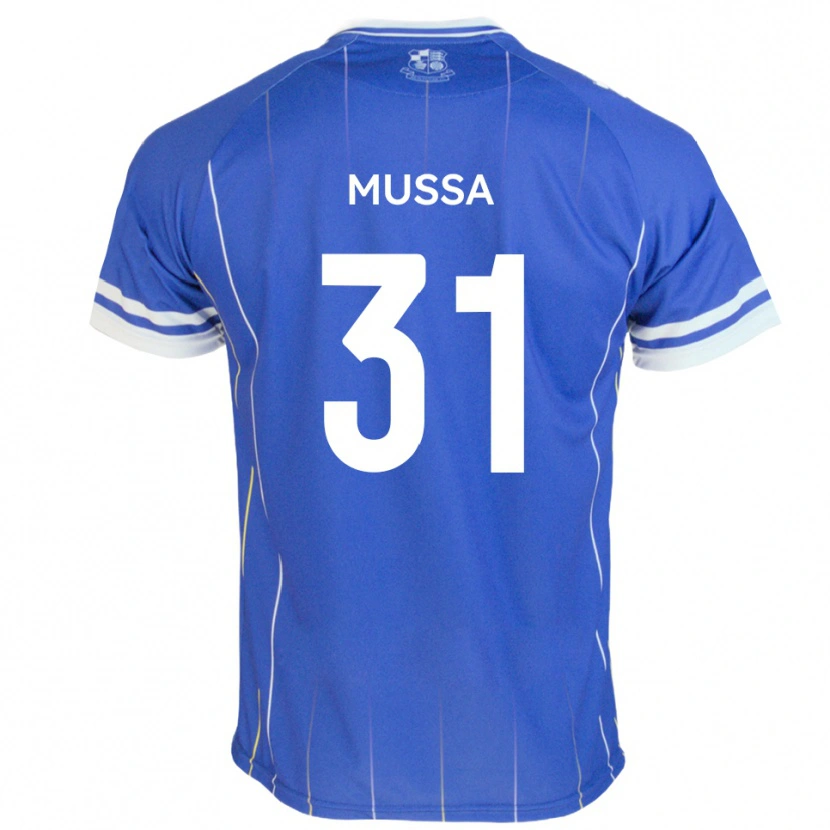 Danxen Kinder Omar Mussa #31 Königsblau Heimtrikot Trikot 2025/26 T-Shirt Österreich