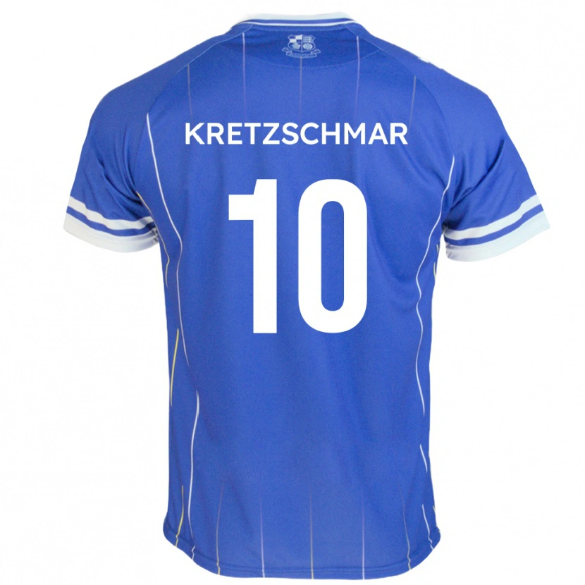 Danxen Kinder Max Kretzschmar #10 Königsblau Heimtrikot Trikot 2025/26 T-Shirt Österreich