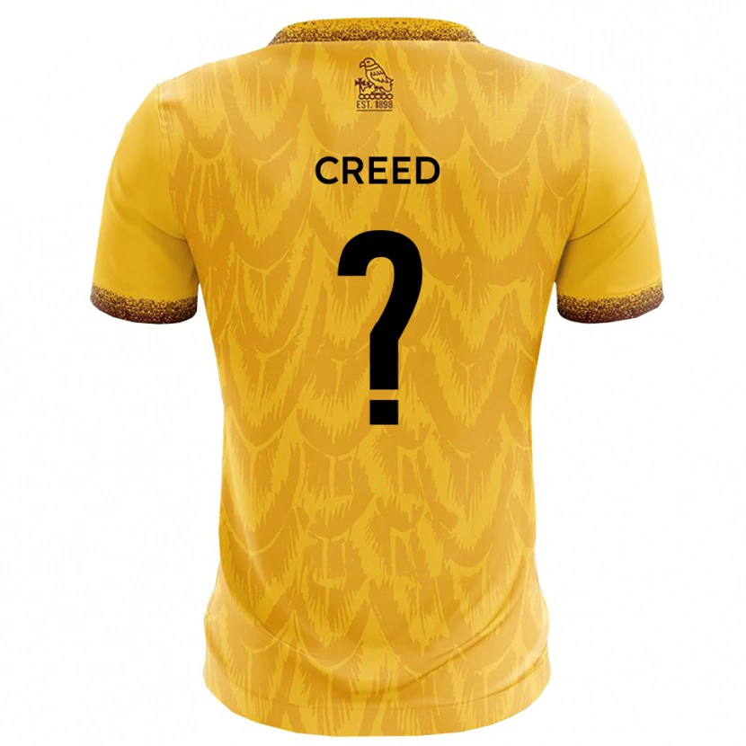 Danxen Kinder Oliver Creed #0 Gelb Braun Heimtrikot Trikot 2025/26 T-Shirt Österreich