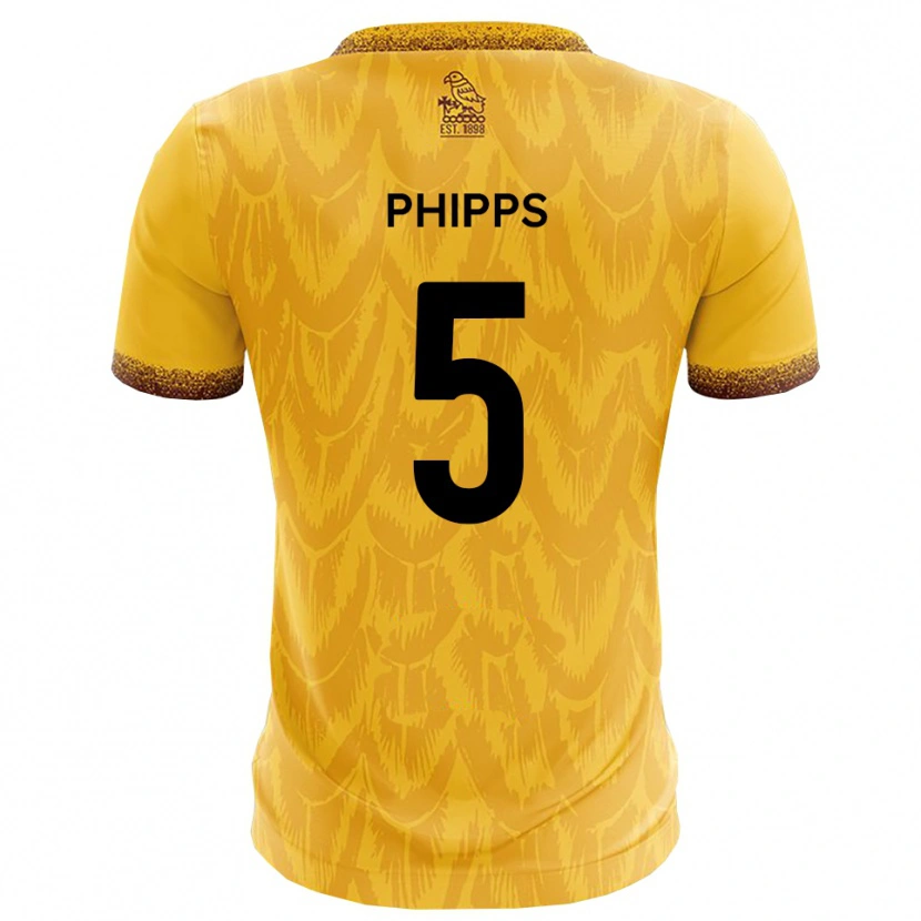 Danxen Kinder Harry Phipps #5 Gelb Braun Heimtrikot Trikot 2025/26 T-Shirt Österreich