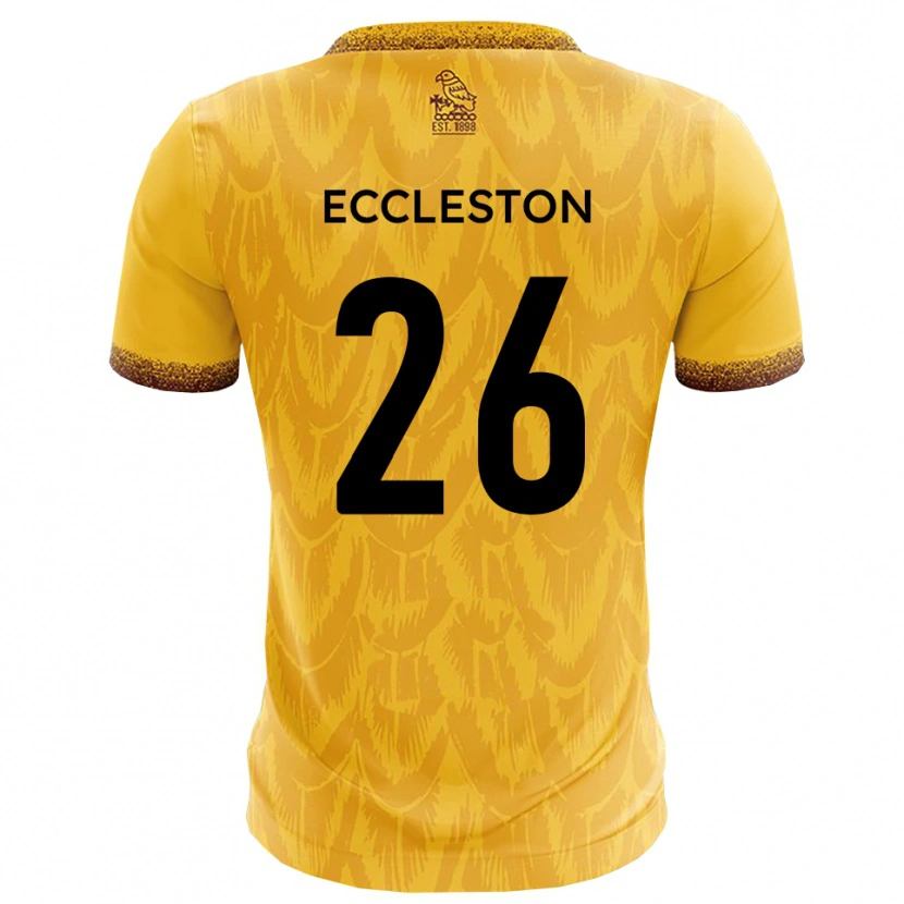 Danxen Kinder Junior Eccleston #26 Gelb Braun Heimtrikot Trikot 2025/26 T-Shirt Österreich