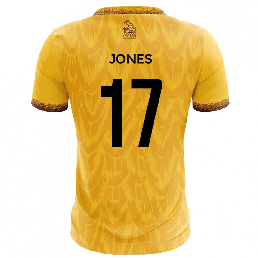 Danxen Kinder Aaron Jones #17 Gelb Braun Heimtrikot Trikot 2025/26 T-Shirt Österreich