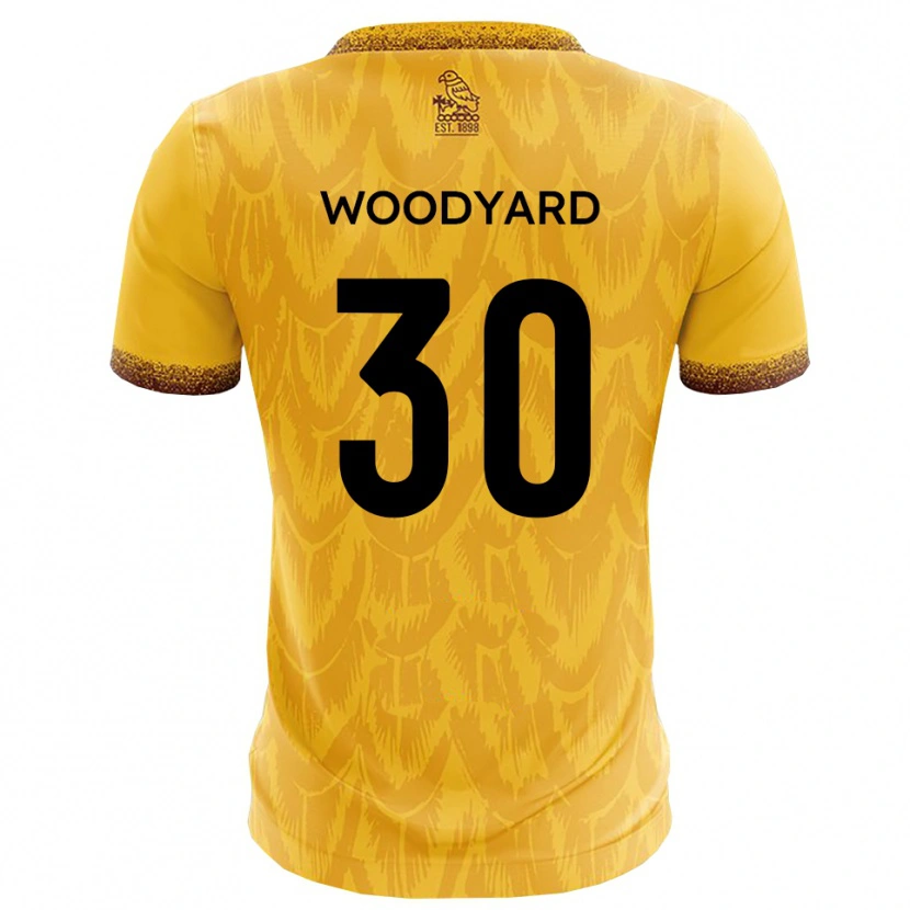 Danxen Kinder Alex Woodyard #30 Gelb Braun Heimtrikot Trikot 2025/26 T-Shirt Österreich