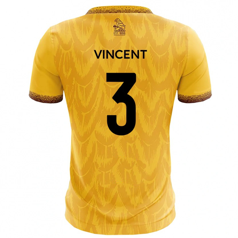 Danxen Kinder Liam Vincent #3 Gelb Braun Heimtrikot Trikot 2025/26 T-Shirt Österreich