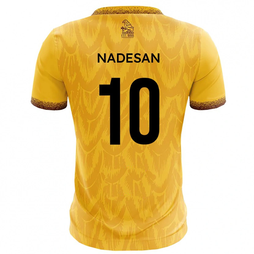 Danxen Kinder Ashley Nadesan #10 Gelb Braun Heimtrikot Trikot 2025/26 T-Shirt Österreich