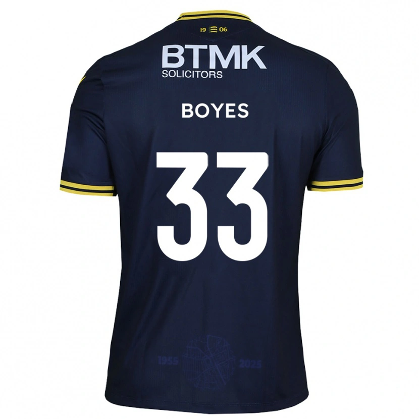 Danxen Kinder Harry Boyes #33 Marine Gelb Heimtrikot Trikot 2025/26 T-Shirt Österreich