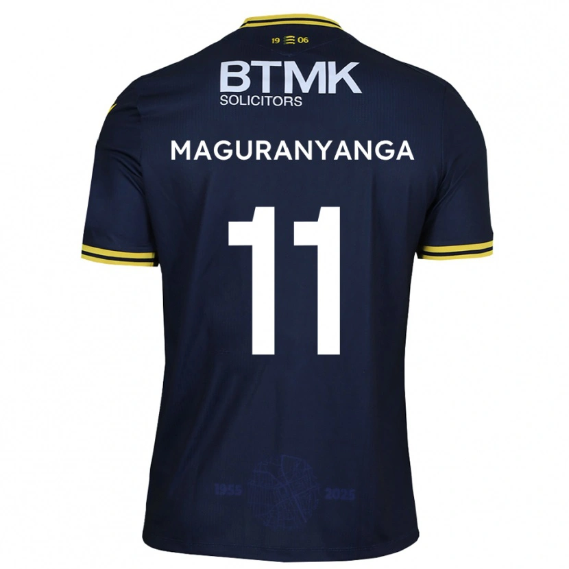 Danxen Kinder Sisanda Maguranyanga #11 Marine Gelb Heimtrikot Trikot 2025/26 T-Shirt Österreich