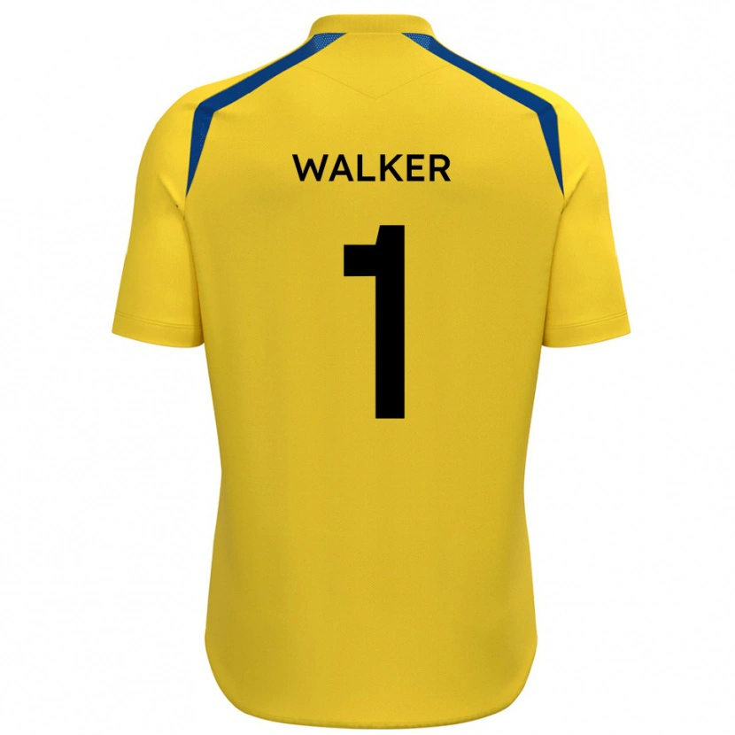 Danxen Kinder Laurie Walker #1 Gelb Blau Heimtrikot Trikot 2025/26 T-Shirt Österreich