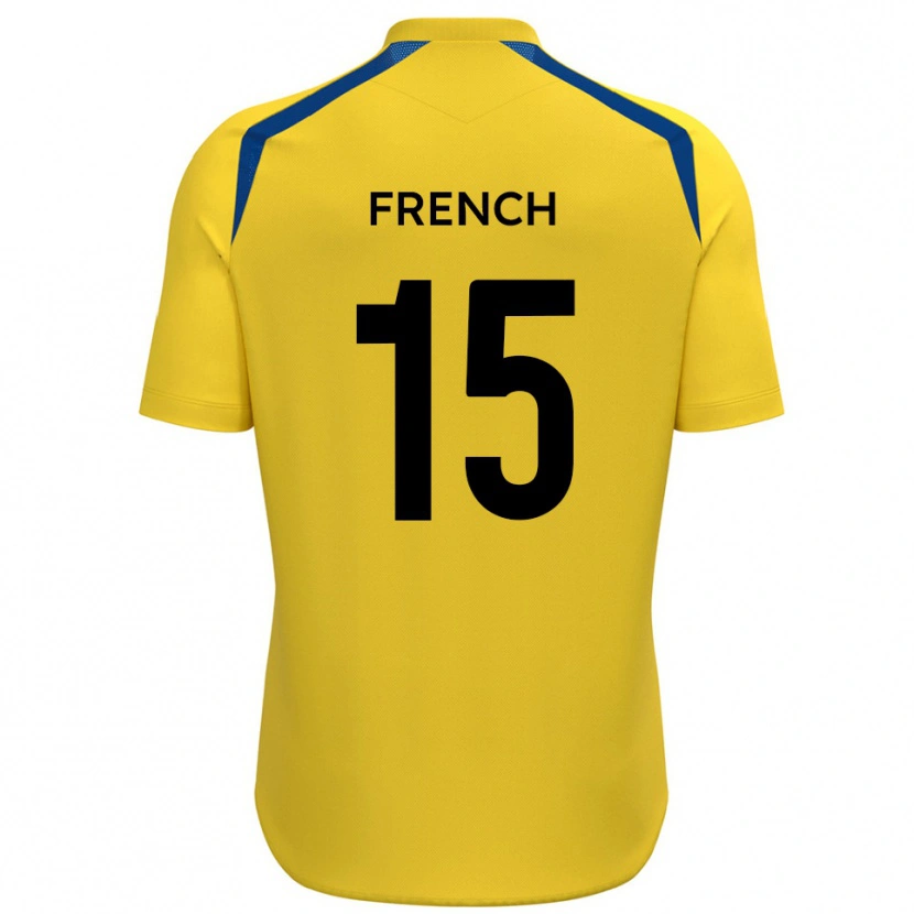 Danxen Kinder Tyler French #15 Gelb Blau Heimtrikot Trikot 2025/26 T-Shirt Österreich