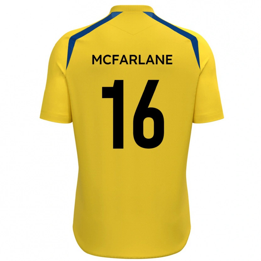 Danxen Kinder Callum Mcfarlane #16 Gelb Blau Heimtrikot Trikot 2025/26 T-Shirt Österreich