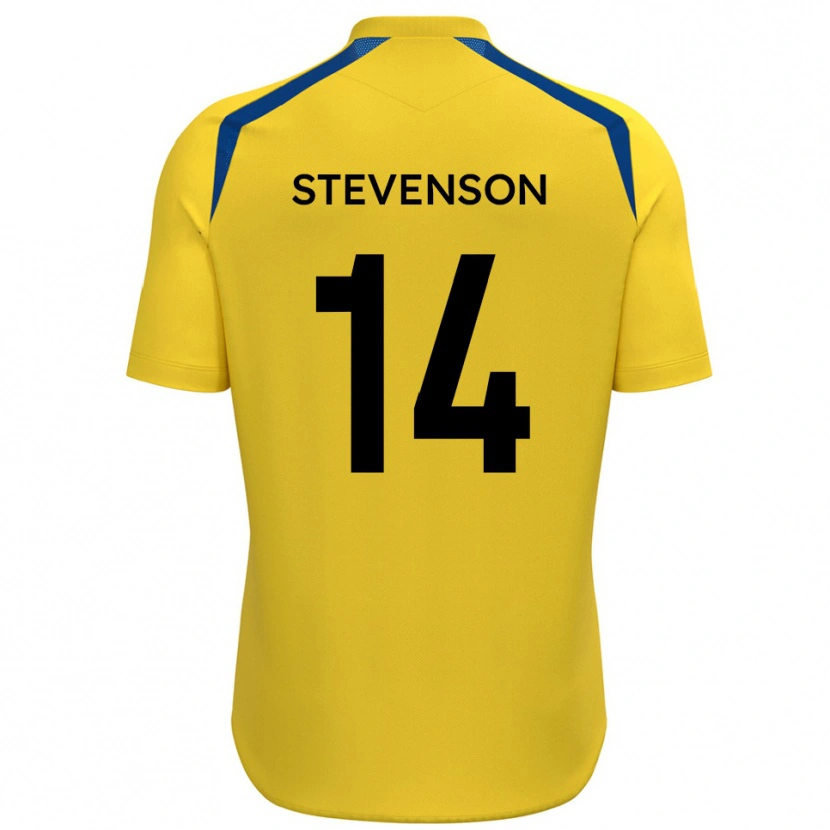 Danxen Kinder Bradley Stevenson #14 Gelb Blau Heimtrikot Trikot 2025/26 T-Shirt Österreich