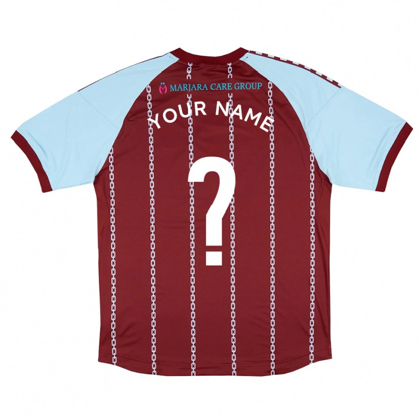 Danxen Kinder Ihren Namen #0 Himmelblau Rostrot Heimtrikot Trikot 2025/26 T-Shirt Österreich
