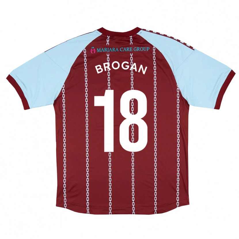 Danxen Kinder Max Brogan #18 Himmelblau Rostrot Heimtrikot Trikot 2025/26 T-Shirt Österreich