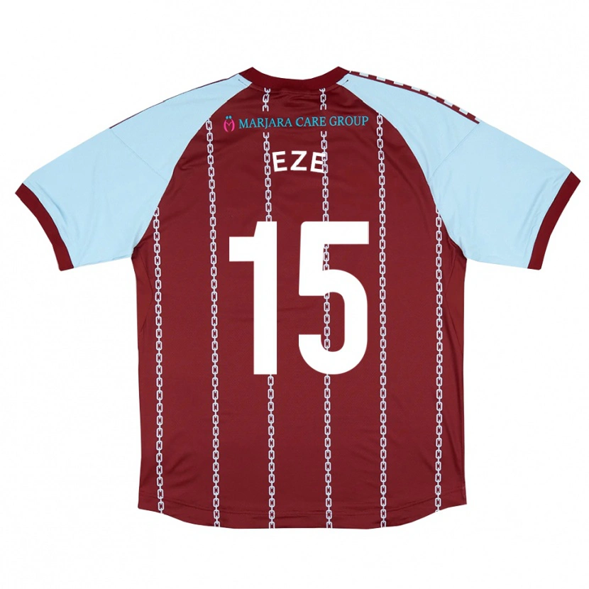 Danxen Kinder Dubem Eze #15 Himmelblau Rostrot Heimtrikot Trikot 2025/26 T-Shirt Österreich