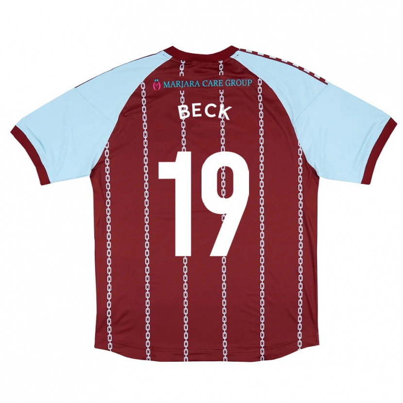 Danxen Kinder Mark Beck #19 Himmelblau Rostrot Heimtrikot Trikot 2025/26 T-Shirt Österreich