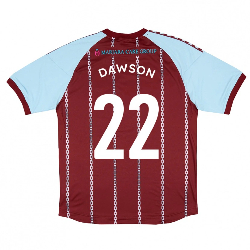 Danxen Kinder Joey Dawson #22 Himmelblau Rostrot Heimtrikot Trikot 2025/26 T-Shirt Österreich