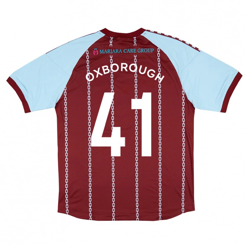 Danxen Kinder Ewan Oxborough #41 Himmelblau Rostrot Heimtrikot Trikot 2025/26 T-Shirt Österreich