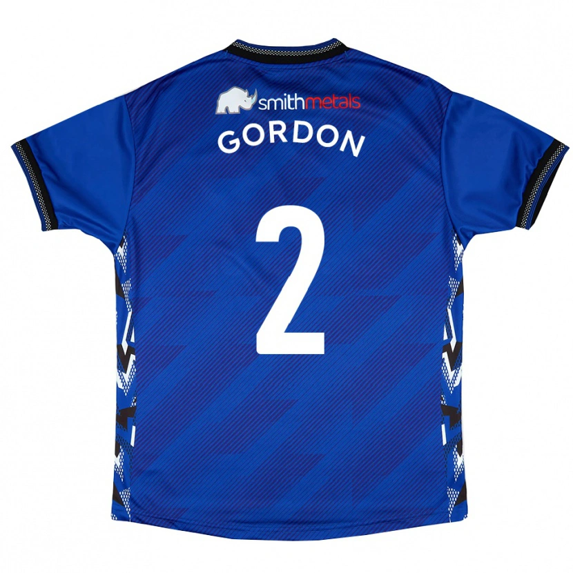 Danxen Kinder Kyron Gordon #2 Blau Weiß Heimtrikot Trikot 2025/26 T-Shirt Österreich