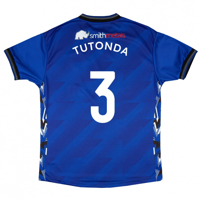 Danxen Kinder David Tutonda #3 Blau Weiß Heimtrikot Trikot 2025/26 T-Shirt Österreich