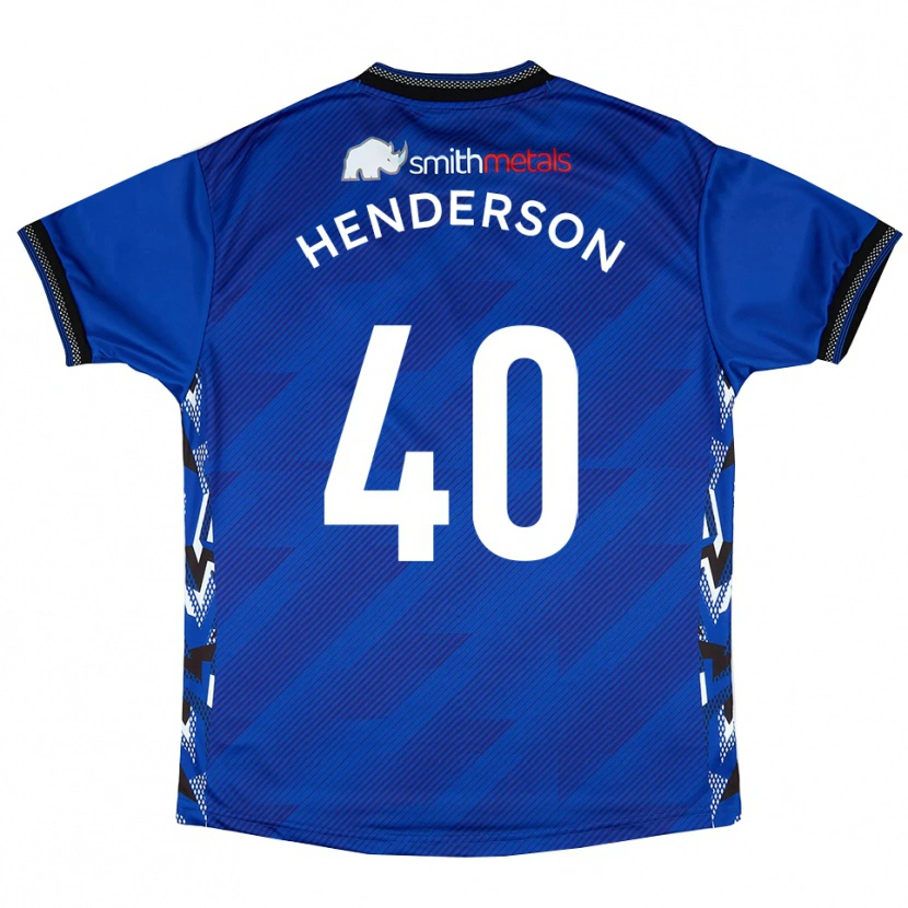 Danxen Kinder Ian Henderson #40 Blau Weiß Heimtrikot Trikot 2025/26 T-Shirt Österreich