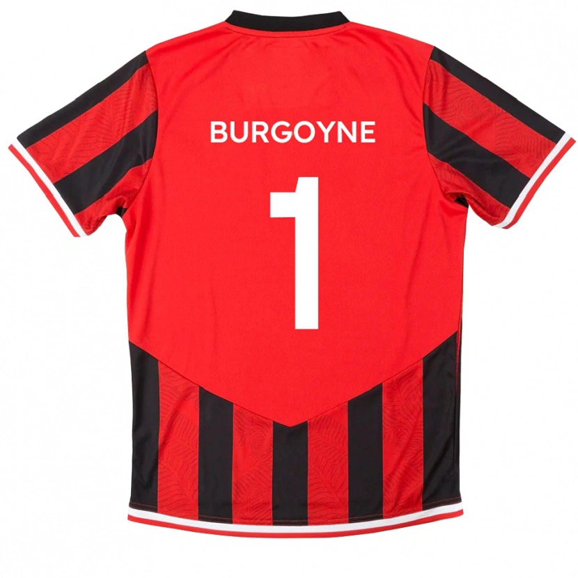 Danxen Kinder Harry Burgoyne #1 Rot Schwarz Heimtrikot Trikot 2025/26 T-Shirt Österreich