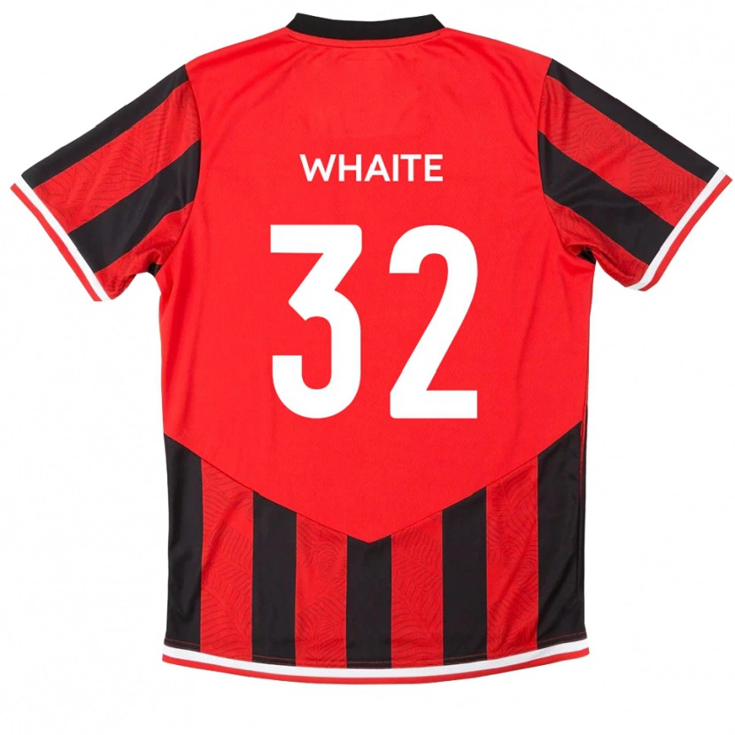 Danxen Kinder Billy Whaite #32 Rot Schwarz Heimtrikot Trikot 2025/26 T-Shirt Österreich
