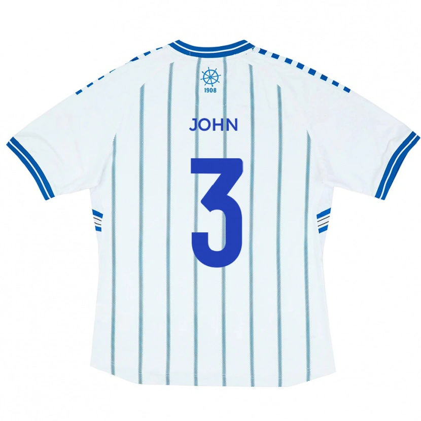 Danxen Kinder Cameron John #3 Weiß Blau Heimtrikot Trikot 2025/26 T-Shirt Österreich