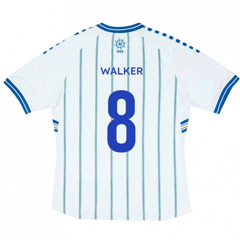 Danxen Kinder Brad Walker #8 Weiß Blau Heimtrikot Trikot 2025/26 T-Shirt Österreich