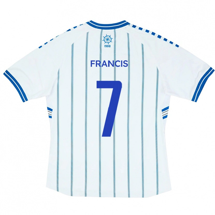 Danxen Kinder Jermaine Francis #7 Weiß Blau Heimtrikot Trikot 2025/26 T-Shirt Österreich