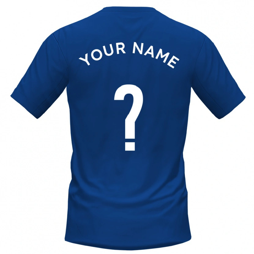 Danxen Kinder Ihren Namen #0 Blau Weiß Heimtrikot Trikot 2025/26 T-Shirt Österreich