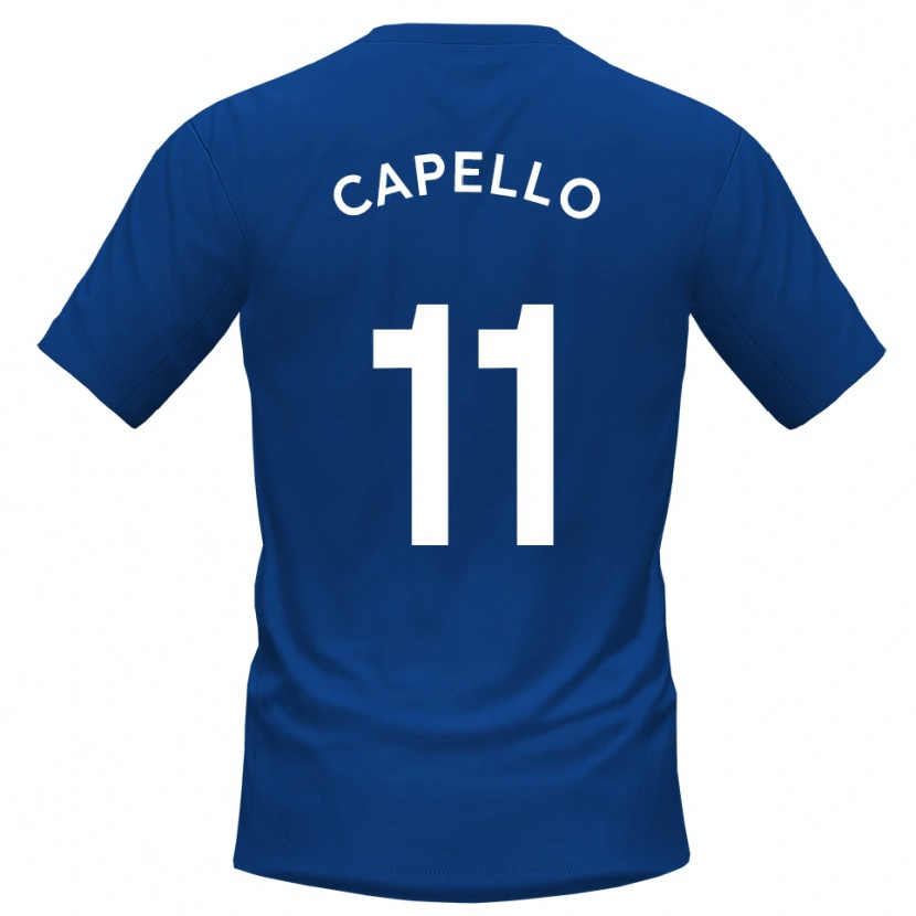 Danxen Kinder Angelo Capello #11 Blau Weiß Heimtrikot Trikot 2025/26 T-Shirt Österreich