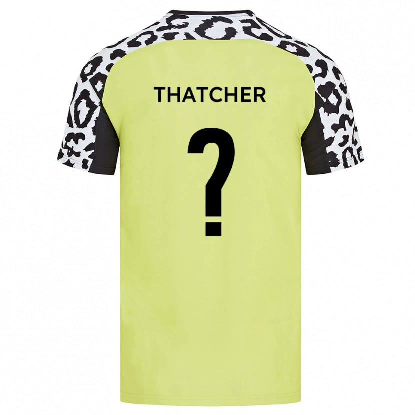 Danxen Kinder Katie Thatcher #0 Fluoreszierendes Gelb Heimtrikot Trikot 2025/26 T-Shirt Österreich