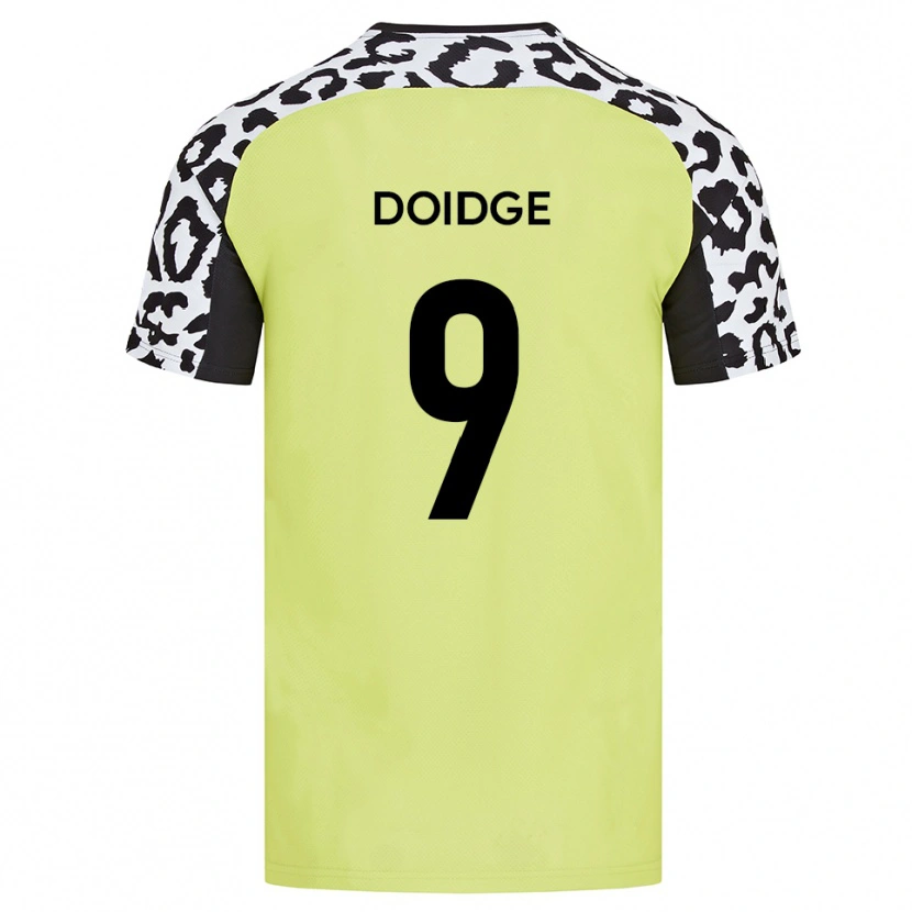 Danxen Kinder Christian Doidge #9 Fluoreszierendes Gelb Heimtrikot Trikot 2025/26 T-Shirt Österreich