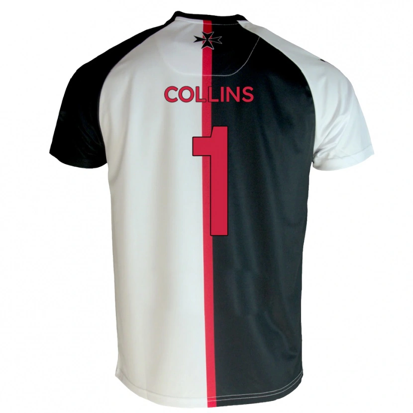 Danxen Kinder Harvey Collins #1 Weiß Schwarz Heimtrikot Trikot 2025/26 T-Shirt Österreich