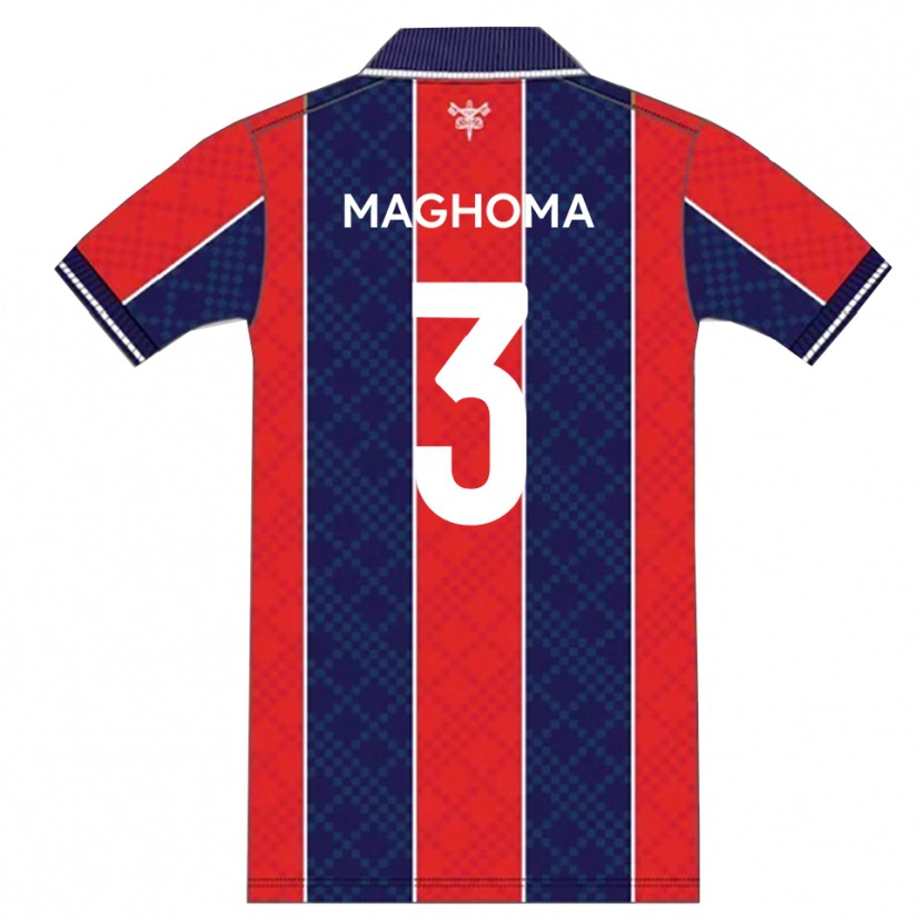 Danxen Kinder Christian Maghoma #3 Rot Marine Heimtrikot Trikot 2025/26 T-Shirt Österreich