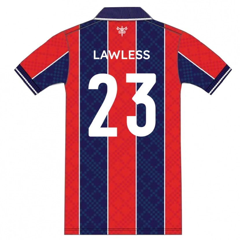 Danxen Kinder Conor Lawless #23 Rot Marine Heimtrikot Trikot 2025/26 T-Shirt Österreich