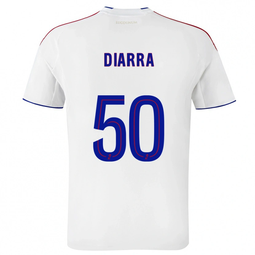 Danxen Kinder Lassine Diarra #50 Weiß Rot Heimtrikot Trikot 2025/26 T-Shirt Österreich
