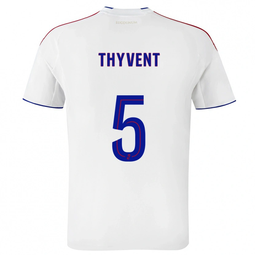 Danxen Kinder Estéban Thyvent #5 Weiß Rot Heimtrikot Trikot 2025/26 T-Shirt Österreich